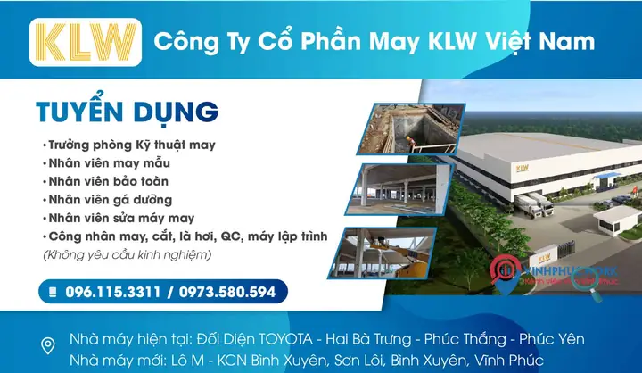 Nhà Máy Toyota Vĩnh Phúc Tuyển Dụng