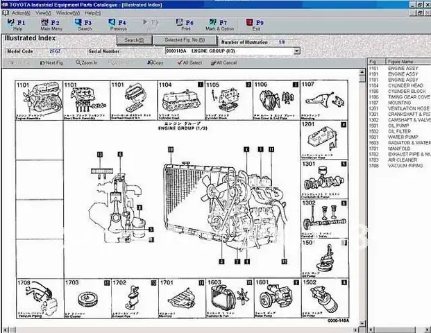 Phần Mềm Tra Mã Phụ Tùng Xe Toyota