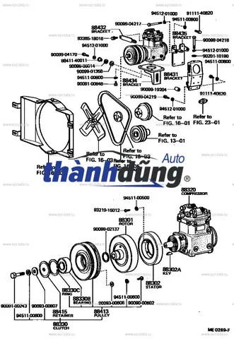 Power Steering Pump Diagram Toyota Vios