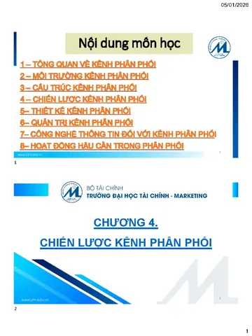 Quản Trị Kênh Phân Phối Của Toyota