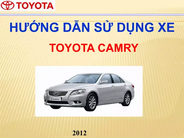 Sách Hướng Dẫn Sử Dụng Toyota Camry