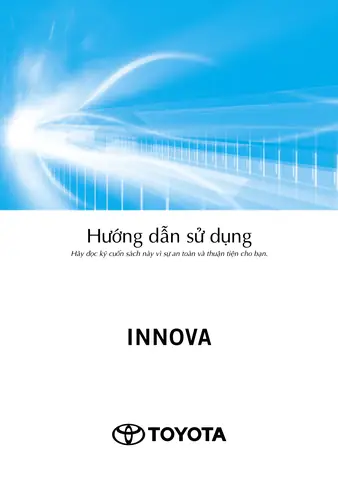 Sách Hướng Dẫn Sử Dụng Toyota Innova Sách Hướng Dẫn Sử Dụng Toyota Innova