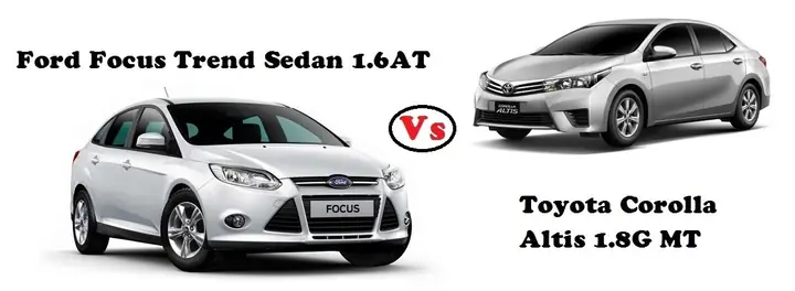 So Sanh Focus Titanium Và Toyota Altis 2017