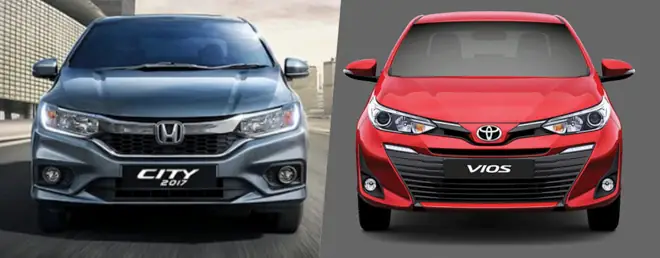 So Sánh Honda City Và Toyota Vios 2018