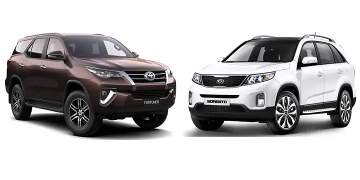 So Sanh Kia Sorento Va Toyota Fortuner