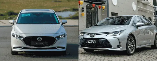 So Sánh Mazda3 Với Toyota Altis