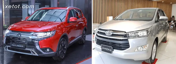 So Sánh Mitsubishi Outlander Và Toyota Innova
