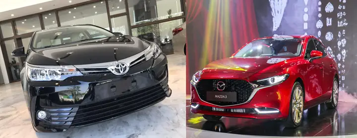 So Sánh Toyota Altis 1.8e Mt Và Mazda 3