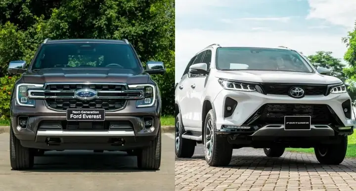 So Sánh Toyota Fortuner 2017 Với Ford Everest 2017