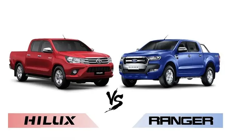 So Sánh Toyota Hilux 2018 Và Ford Ranger 2018