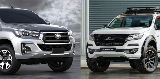 So Sánh Toyota Hilux Và Chevrolet Colorado