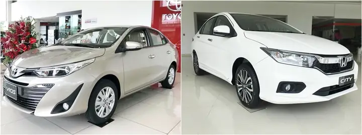 So Sánh Toyota Vios 2018 Với Honda City 2017