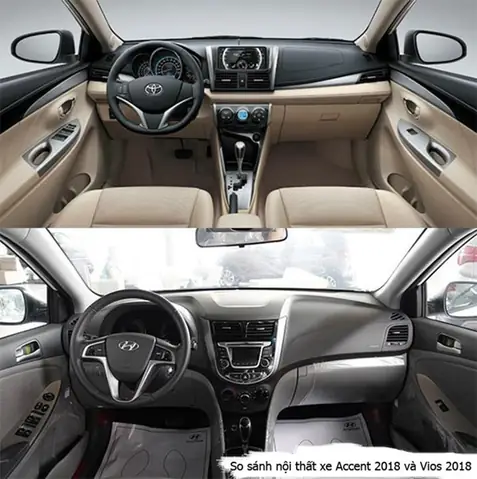 So Sánh Toyota Vios 2018 Với Huyndai Accent 2018