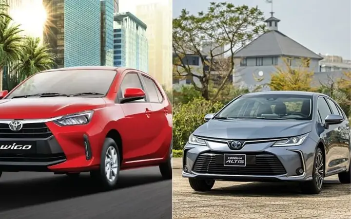 So Sanh Toyota Vious Voi Toyota Altis