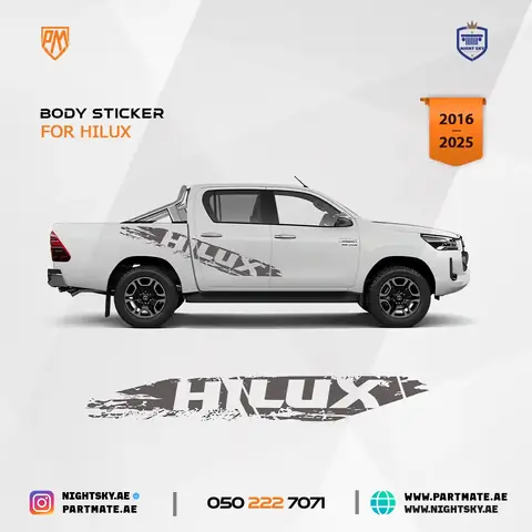 Sticker Decals Toyota Hilux Revo Back