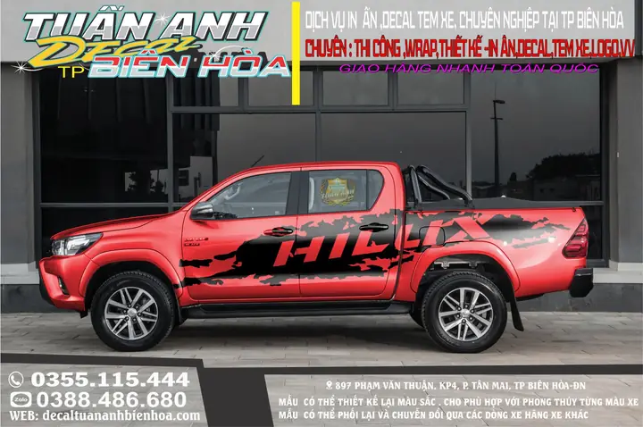 Tem Xe Toyota Hilux Mau Do