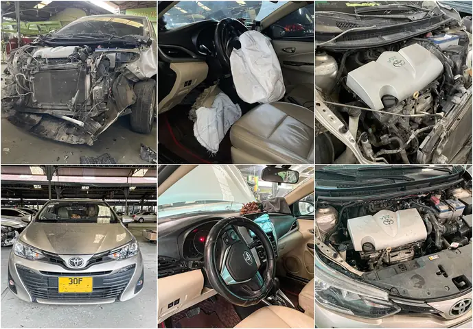 Test Túi Khí Toyota Vios 2019