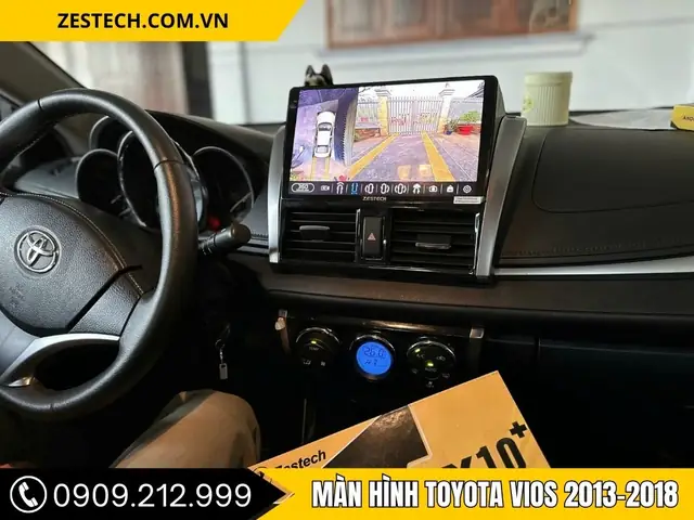 Thay Man Hinh 7 Inch Vao Toyota Vios 2018
