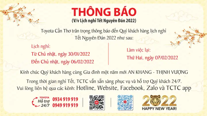 Thoi Gian Lam Viec Toyota Can Tho