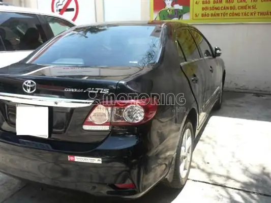 Thông Số Kỹ Thuật Xe Toyota Altis 2012