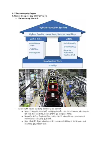 Tiểu Luận Về Kaizen Trong Toyota
