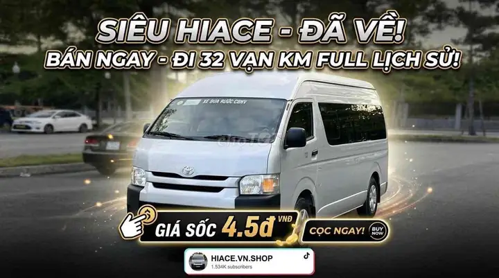 Tim Mua Toyota Hiace Tại Đà Lạt