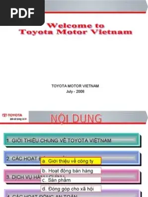 Tmv Toyota Vietnam Pdi Pds La Gi