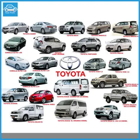 Toyota Altis 2010 2.0v Spare Parts List
