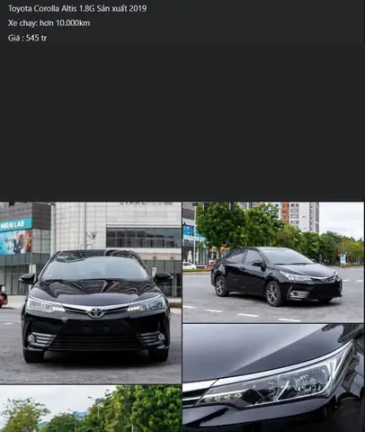 Toyota Altis 2019 Có Mấy Màu
