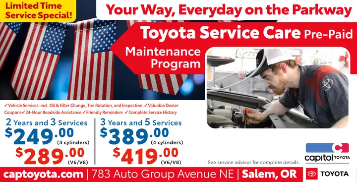 Toyota Auto Care Prepaid Maintenance Program