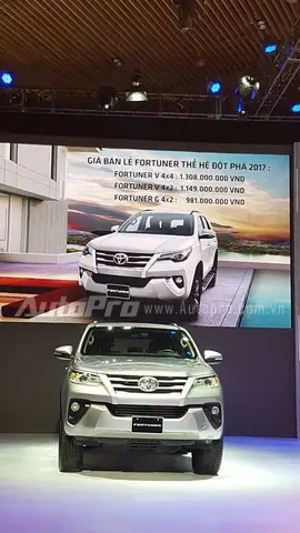 Toyota Bảng Giá Fortuner Số Tự Động 2017
