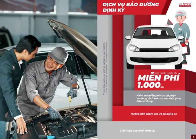 Toyota Bảo Dưỡng Miễn Phí 1000 Km Toàn Quốca