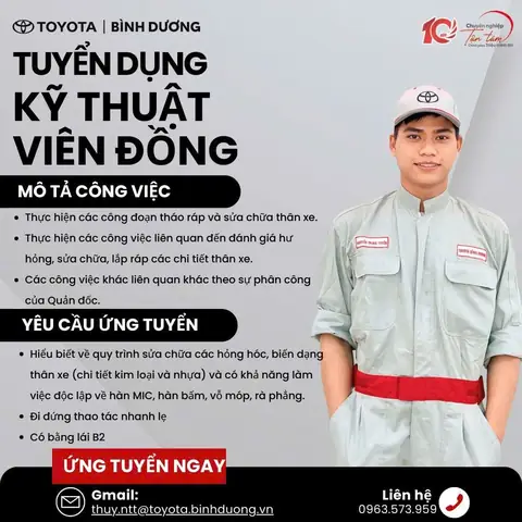 Toyota Binh Duong Tuyen Dung 2015