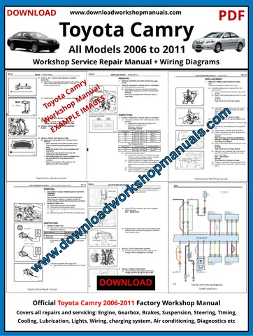 Toyota Camry 2ar-fe Workshop Diagram Manual