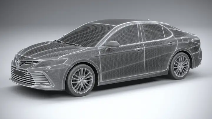 Toyota Camry Se Hybrid 3d Model Free