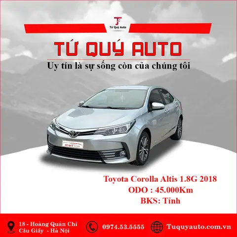 Toyota Corolla Altis 1.8g At 2018