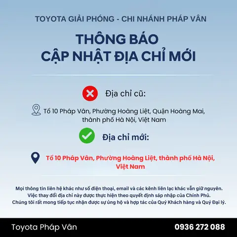 Toyota Pháp Vân Hoàng Mai Hà Nội